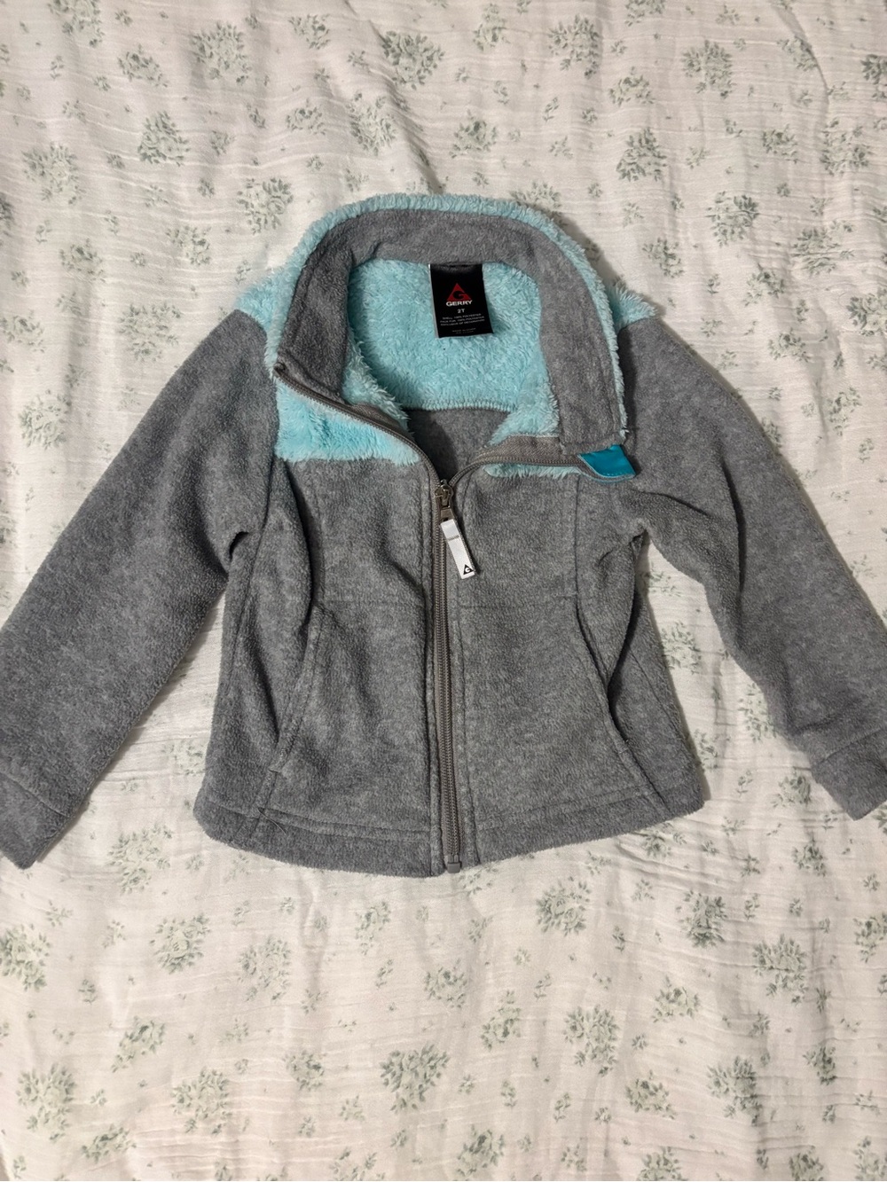 Gerry Weber Kids Grey Jacket with Light Blue Sherpa Lining
